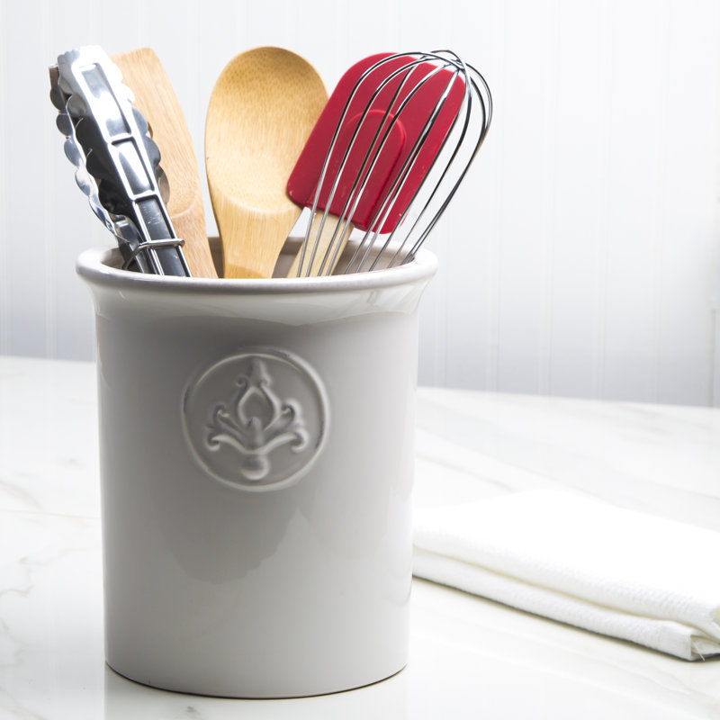 Medallion Embossed Utensil Crock & Reviews